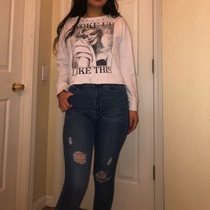 Marilyn Monroe cropped sweater ♻️3 FOR $15♻️